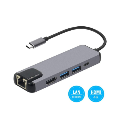 Type-C to HDMI 5 in 1 Adapter