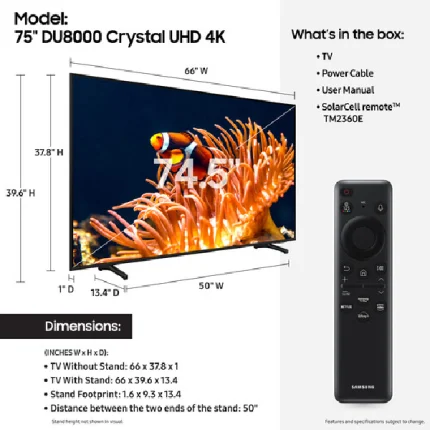 samsung 75 inch 4k tv
